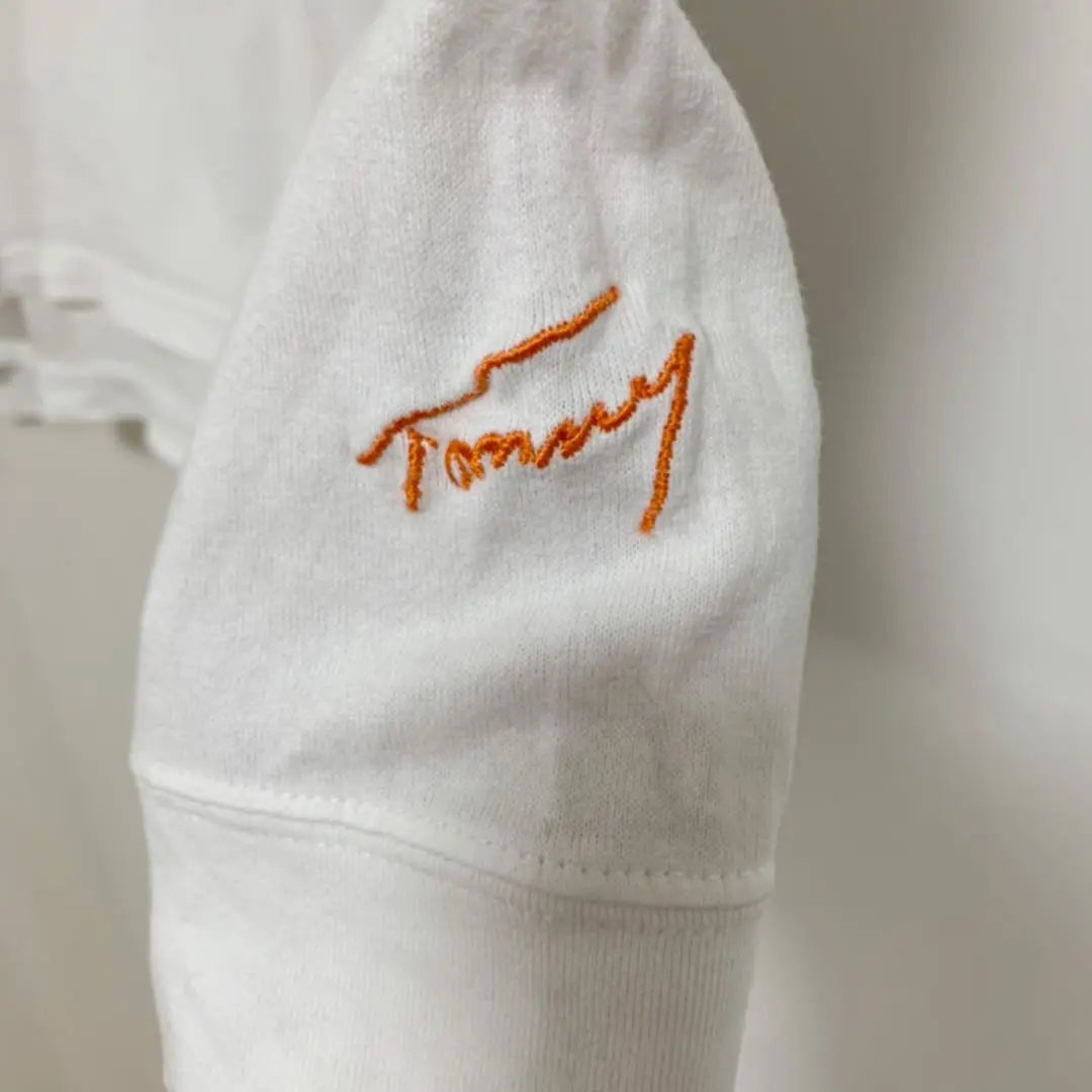 [TOMMY] Tommy Long T-shirt Men's L Long Sleeve Logo White