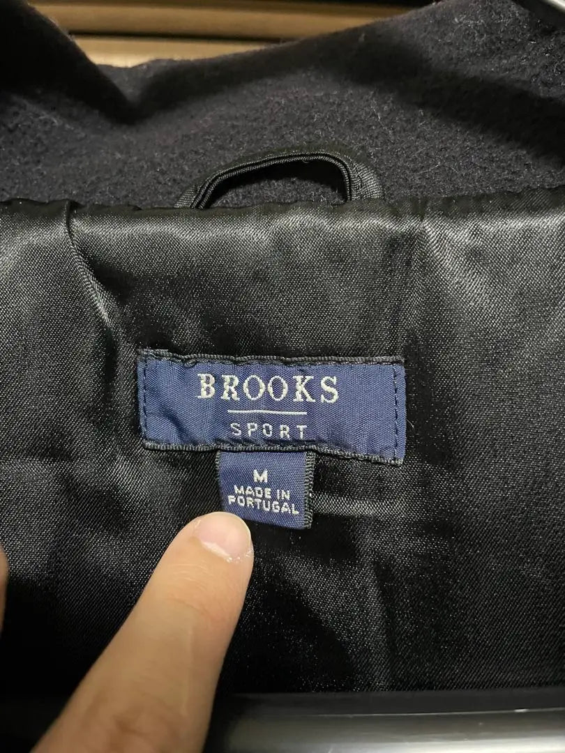 Abrigo Brooks Brothers P de los años 90 doble azul marino | Años 90