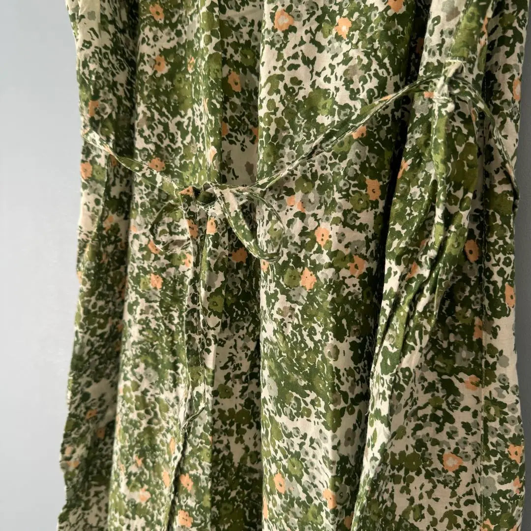 Bali dress green floral botanical