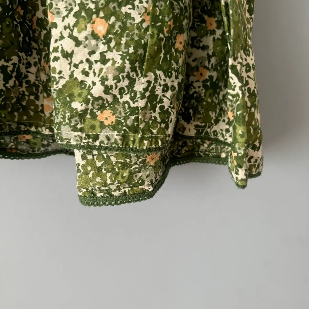 Bali dress green floral botanical