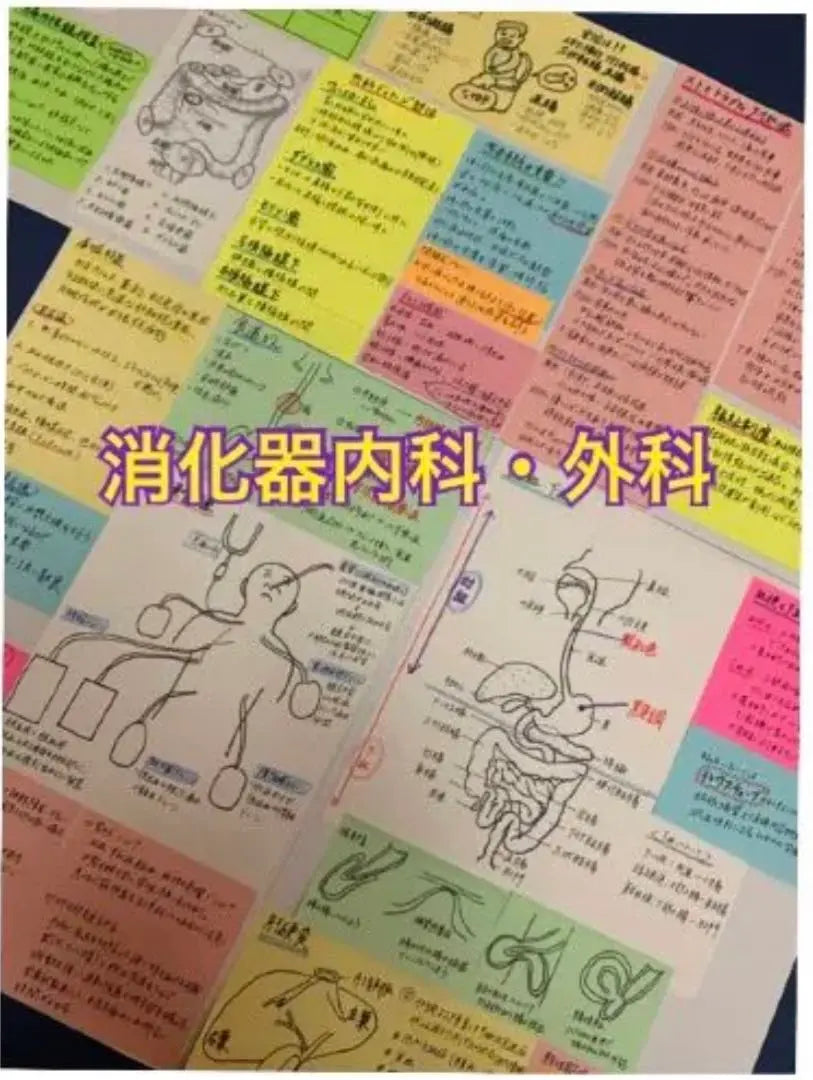 Summary price! Nurse national exam preparation Mass sticky card memorization card Anatomy physiology sticky sticky notebook