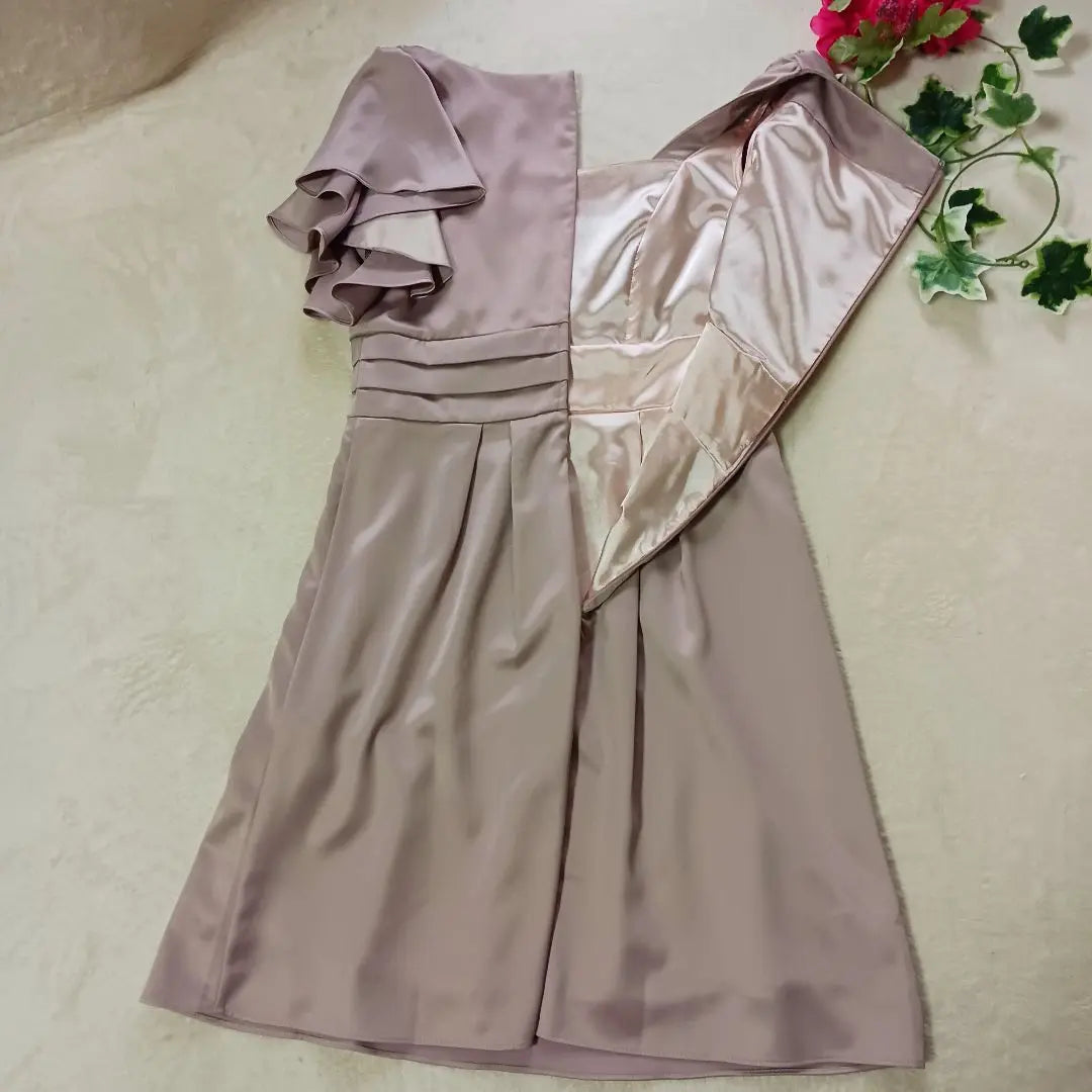 PourVous New L Satin Silk Dress PourVous Dress Frill