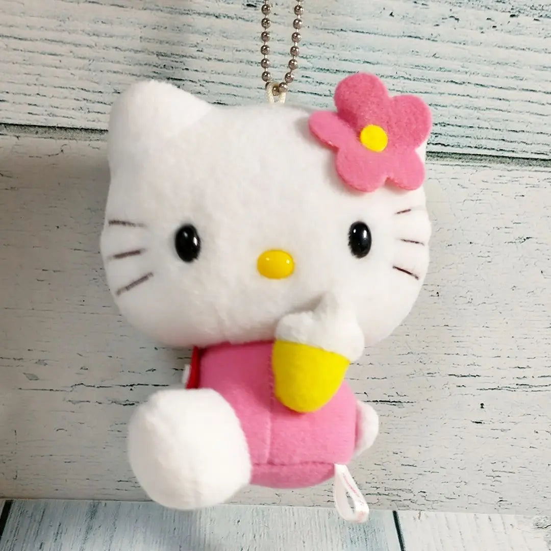 Super rare Sanrio Heisei Retro Hello Kitty Kaohana Mascot Plush toy