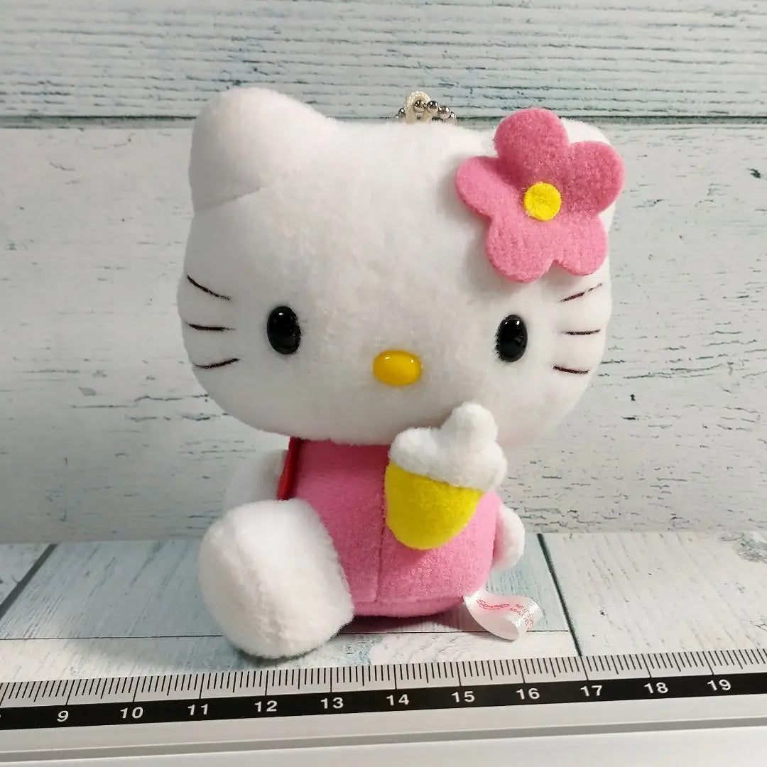 Super rare Sanrio Heisei Retro Hello Kitty Kaohana Mascot Plush toy