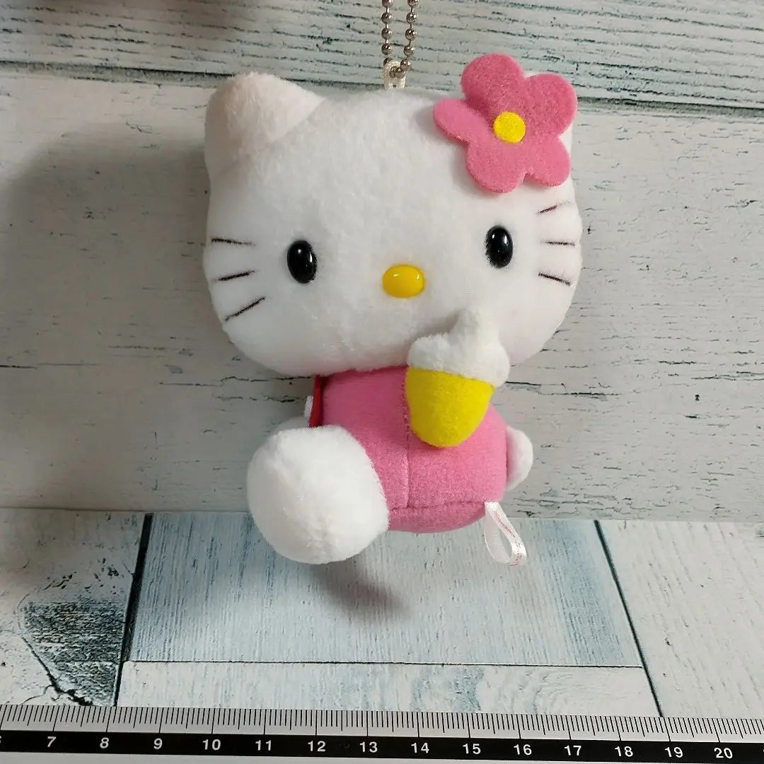 Super rare Sanrio Heisei Retro Hello Kitty Kaohana Mascot Plush toy