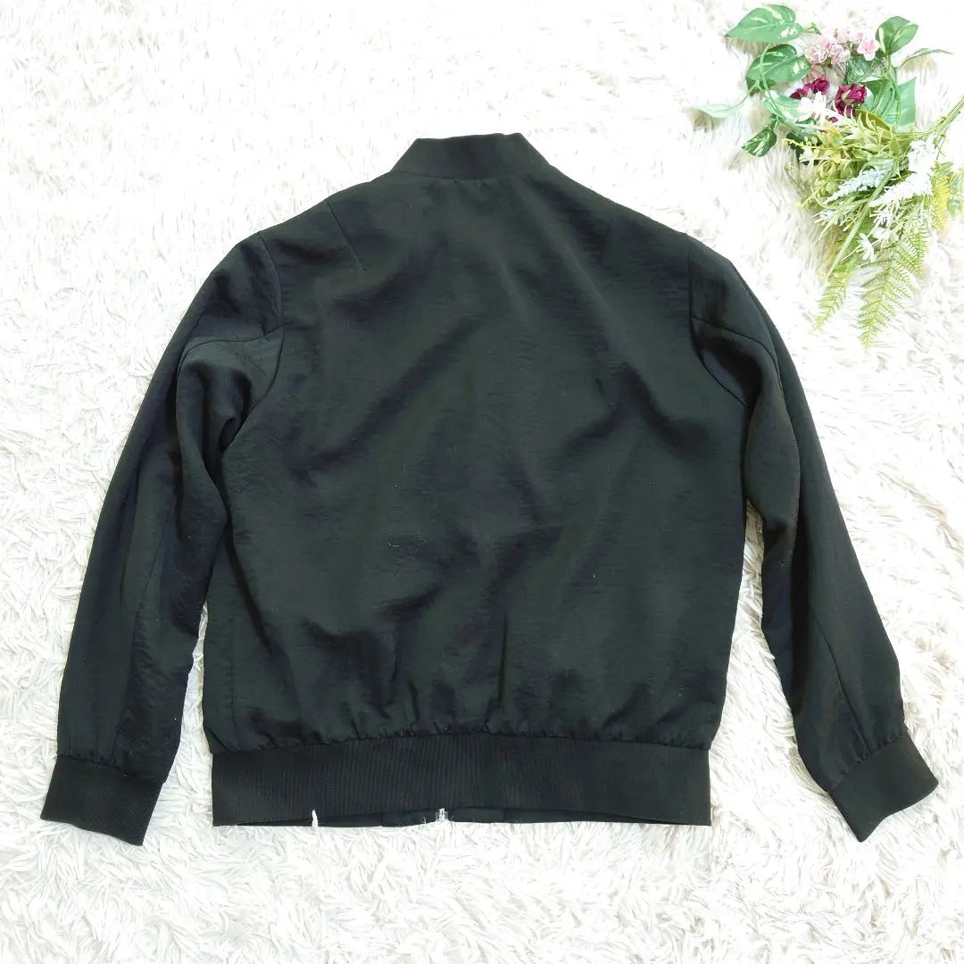 ♥UNIQLO♥ Blouson Jumper (M to L) Black Zip-up/Thin