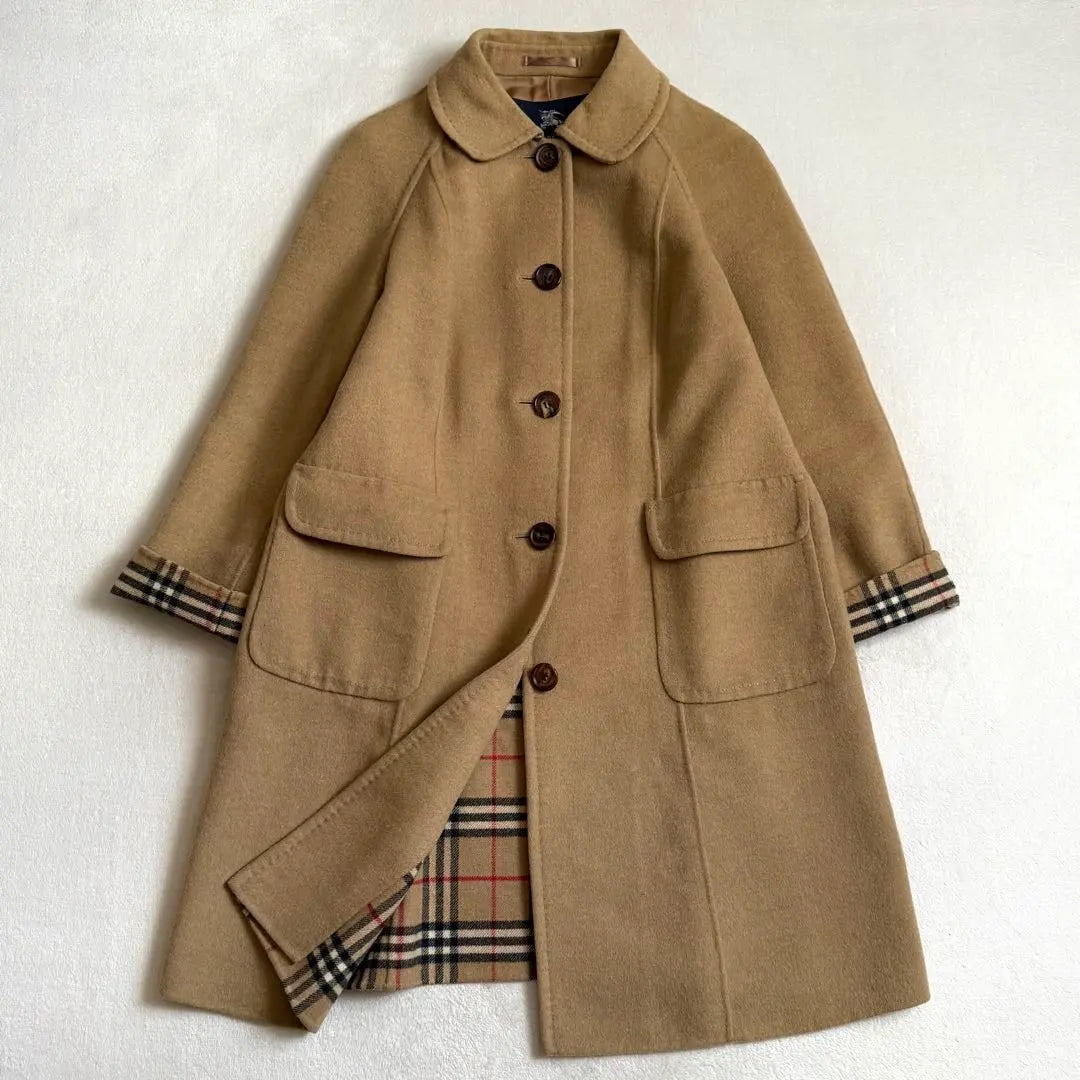 Burberry London 46 Wool Coat Double Face Cashmere Blend