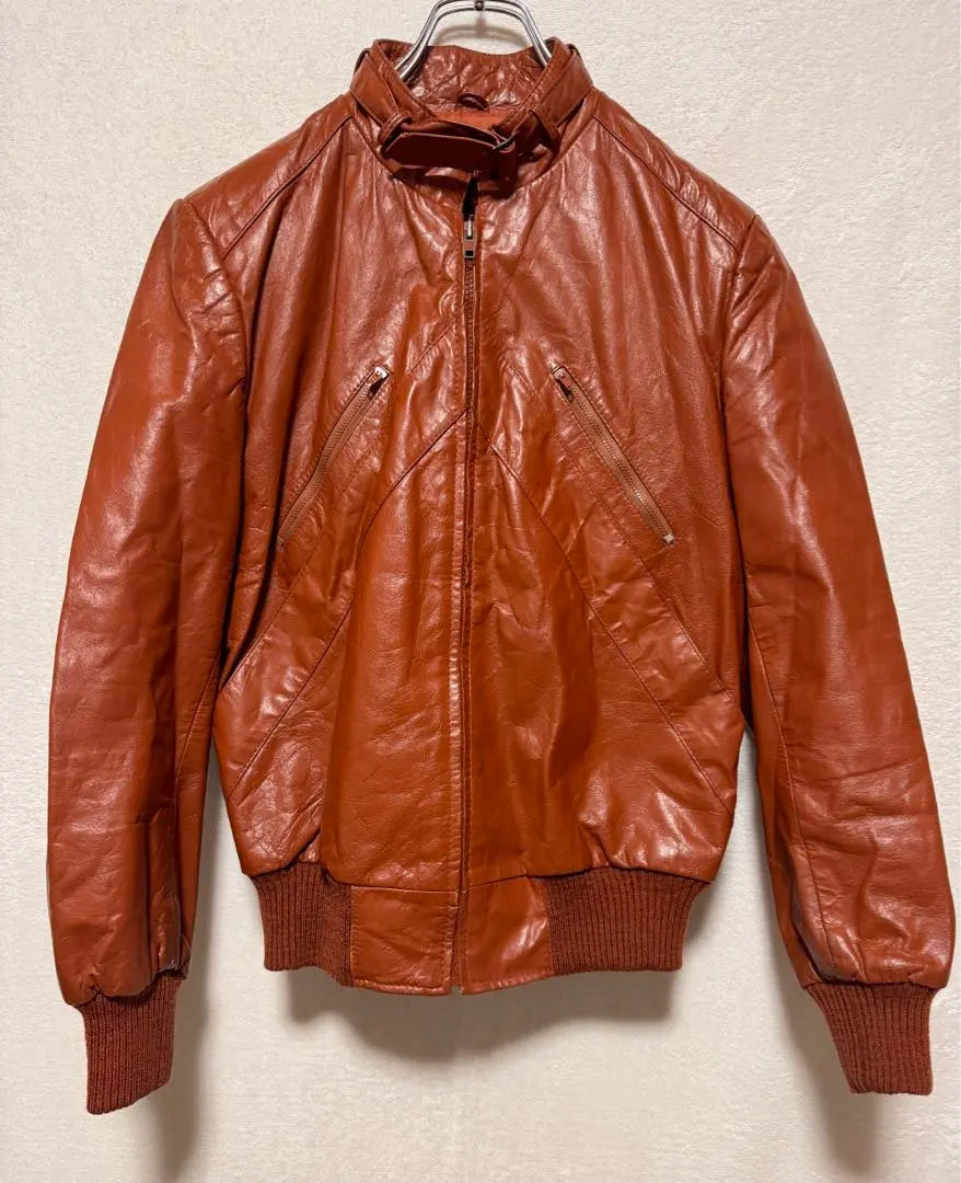 GARRETT Leather Jacket Single Rider Genuine Leather