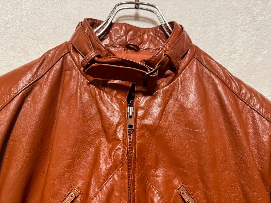 GARRETT Leather Jacket Single Rider Genuine Leather