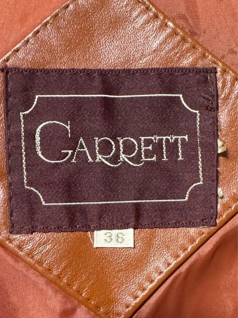 GARRETT Leather Jacket Single Rider Genuine Leather