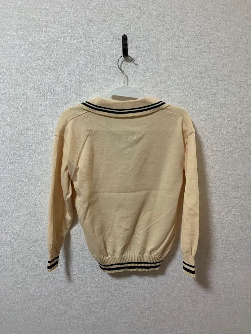 Knit -sweater Tops Ladies Beige Long Sleeve | ニット セーター　 トップス　レディース　ベージュ　襟付き　長袖