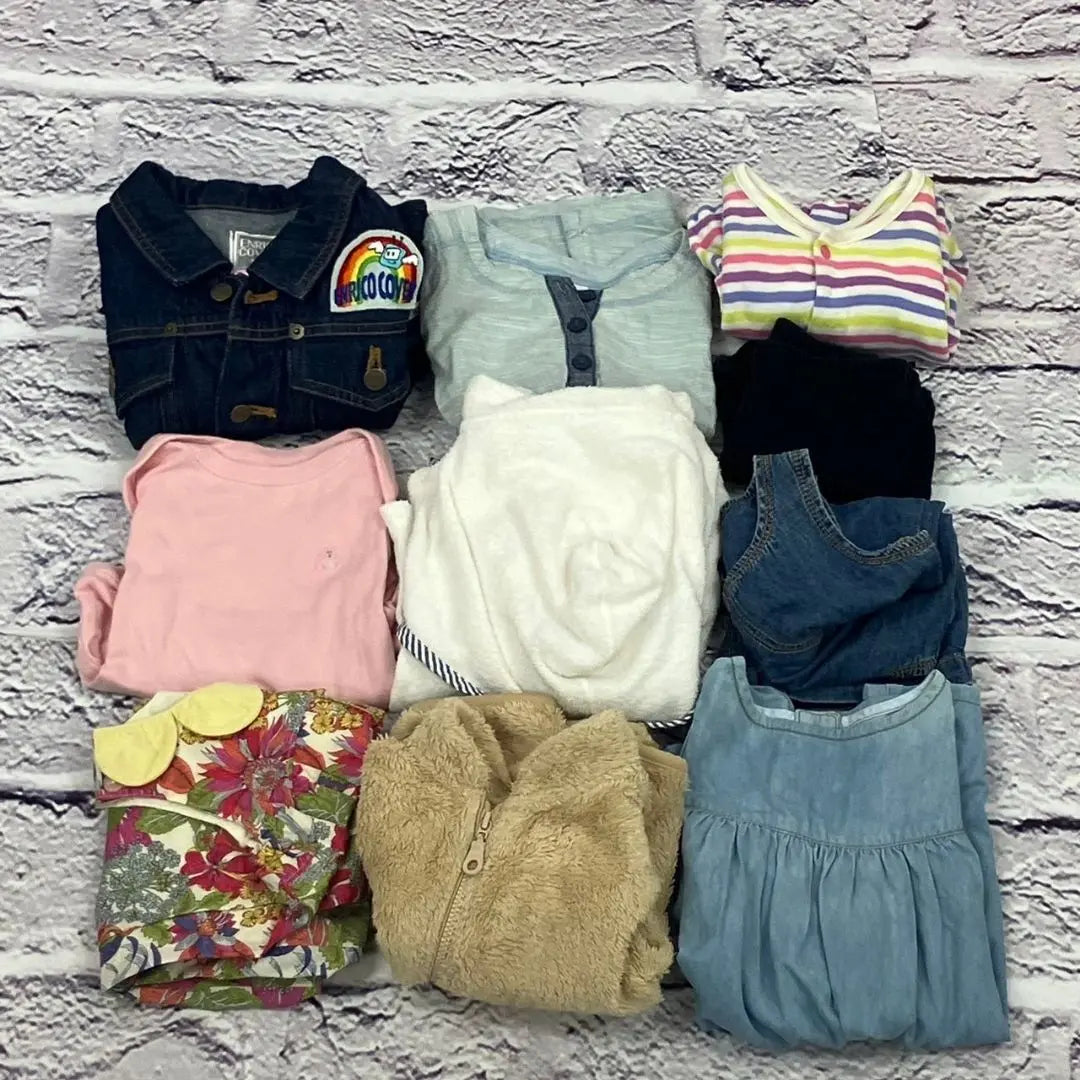 ☆Venta a granel ⑳ 80cm Niñas 10 piezas Ropa para niños Ropa para bebés | ☆まとめ売り⑳ 80cm 女の子 10点 キッズ服 ベビー服