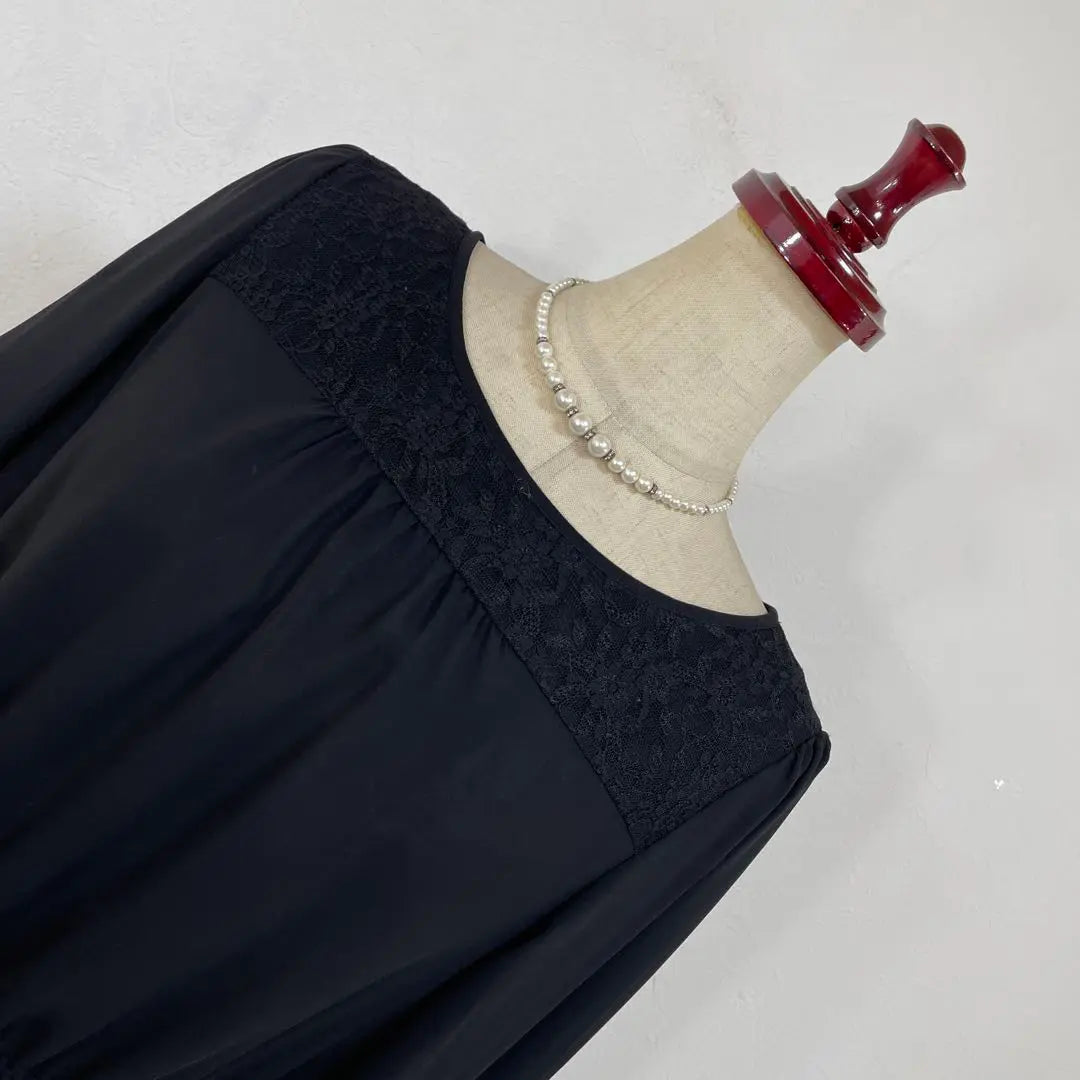 60 Good condition anysis black pleated formal dress