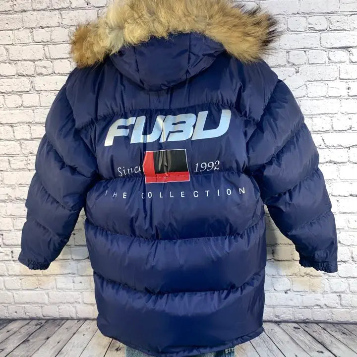 Chaqueta de plumón FUBU Hubu Geki Rare River Sipell 90S Delogogo | FUBU フブ 激レア リバーシブルダウンジャケット 90s デカロゴ