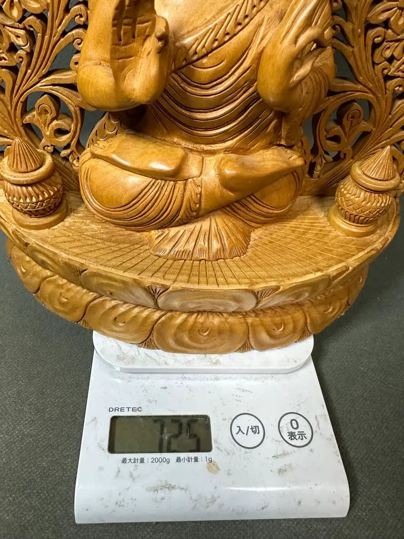 Sandalwood engraved Kannon Buddhist Buddhist art statue Antiques Wooden Buddhist Buddhist Buddhists