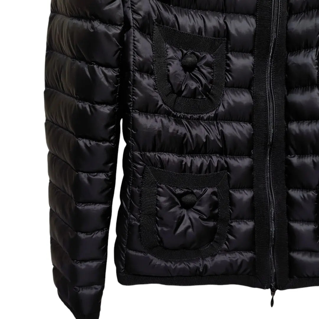 Moncler Chrissie Light Down No Collar Women's Black 0