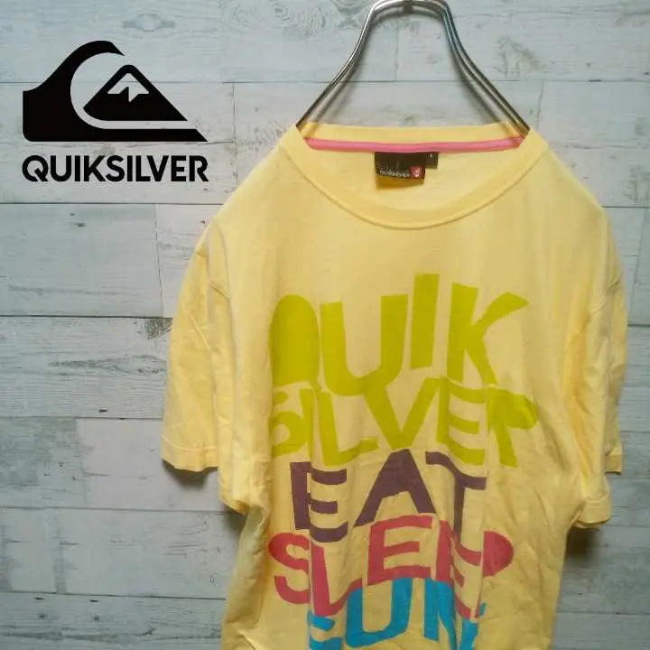 [Popular] Quiksilver T -shirt Big logo surf 699