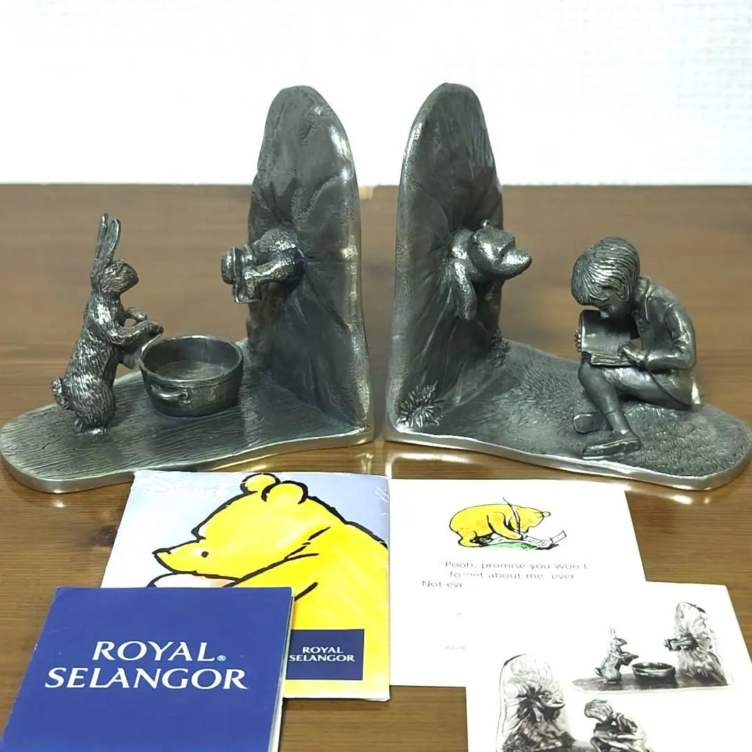 ROYAL SELANGOR PEWTER Pooh Bookend Disney