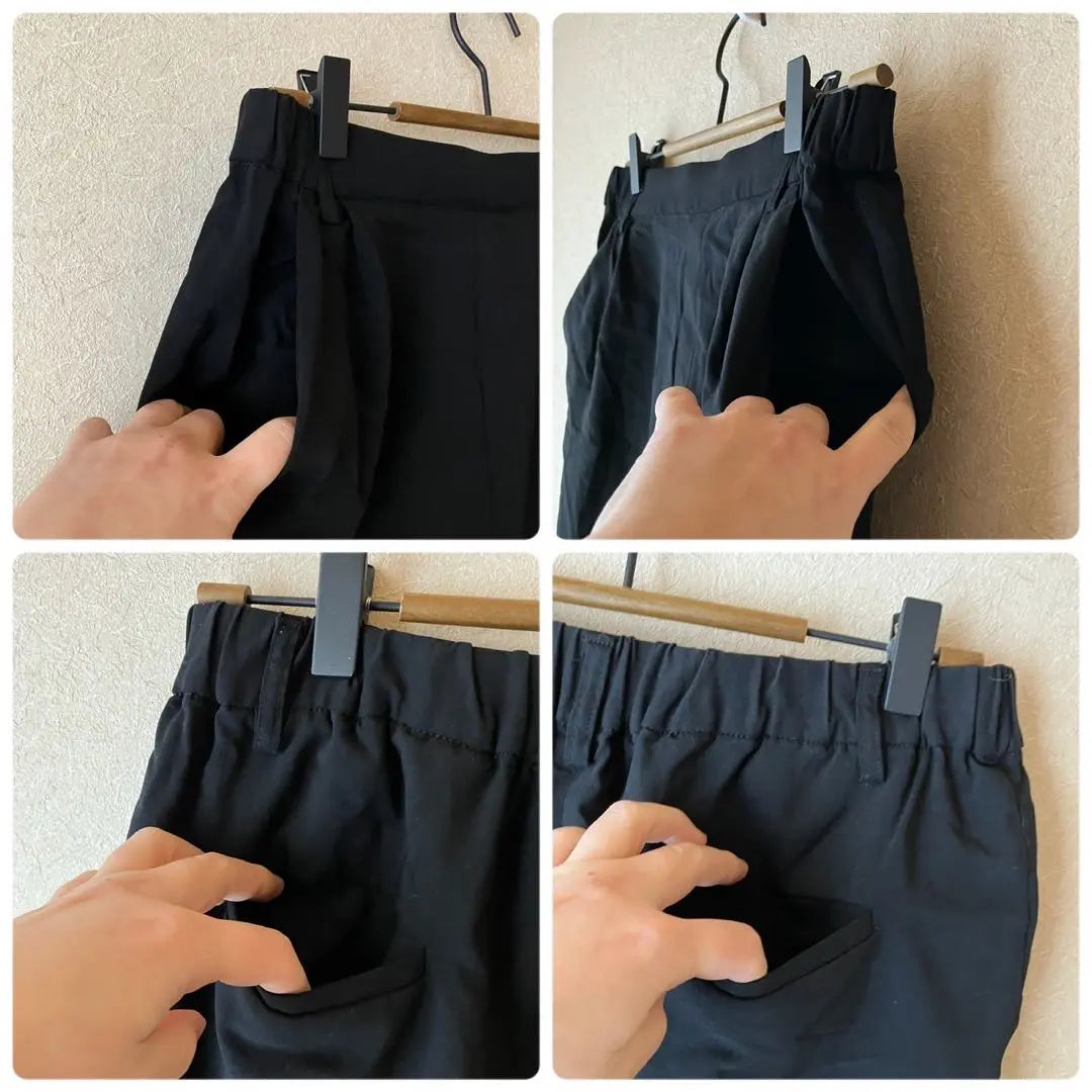 [Off-on le MK] Pantalones, cintura elástica, M, negro