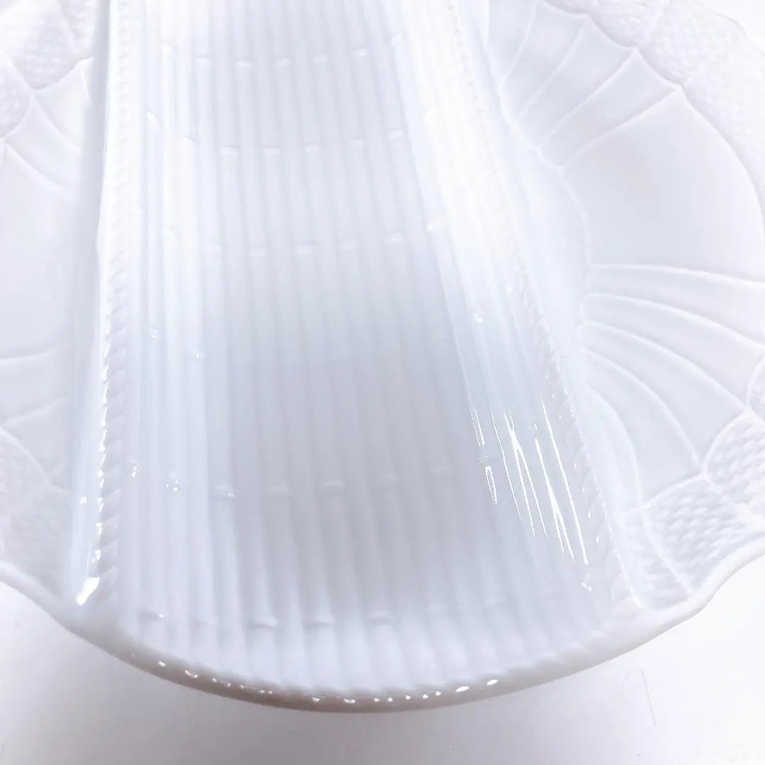 [Rare] Richard Ginori Vecchio White Asparagus Plate (diameter 16cm)