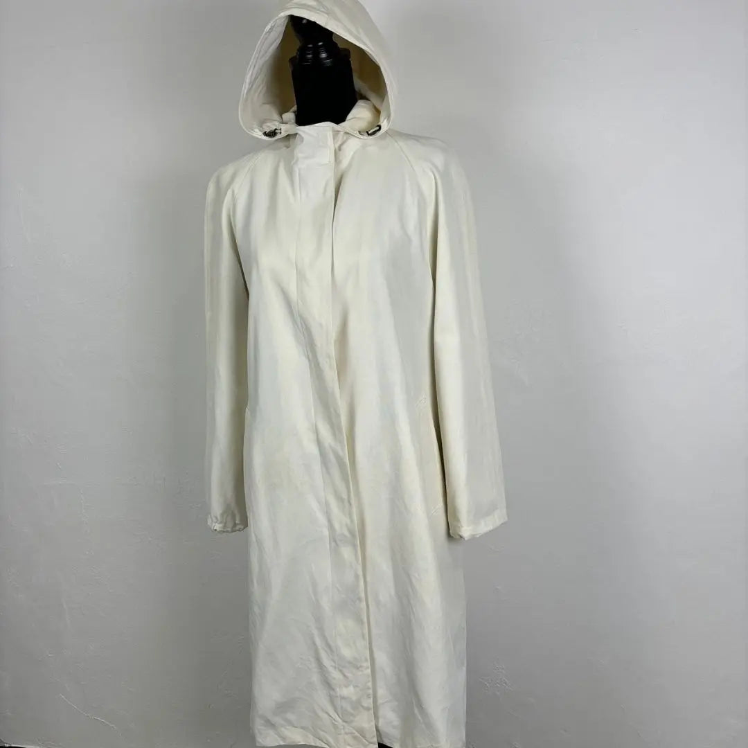 Burberry London Hooded Coat Nova Check Long Coat Size 40