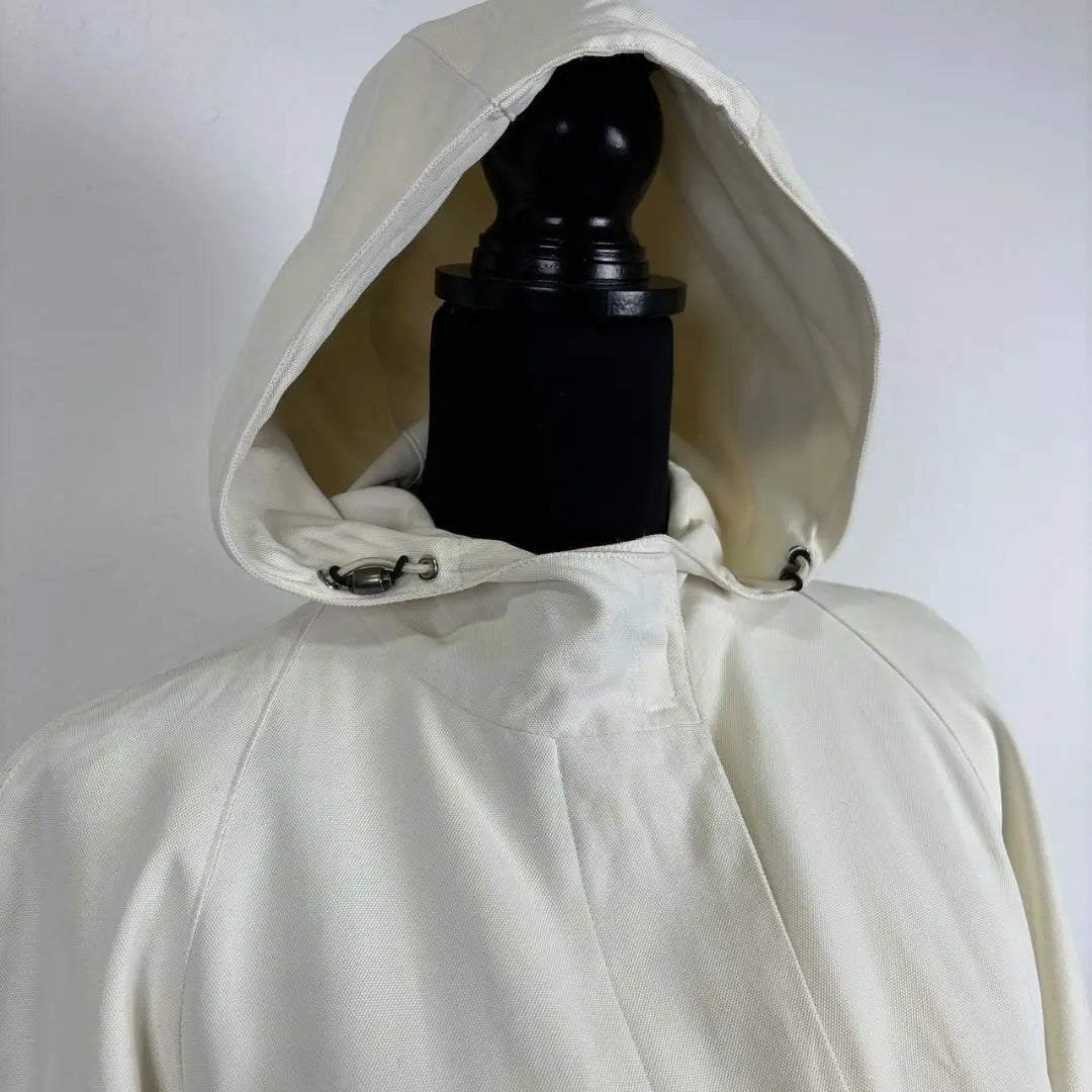 Burberry London Hooded Coat Nova Check Long Coat Size 40