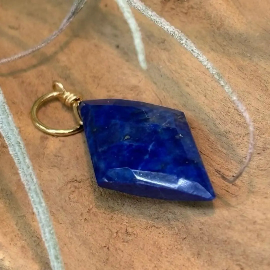 Lapis Lazuli Amulet Pendant Top | ラピスラズリの御守りペンダントトップ