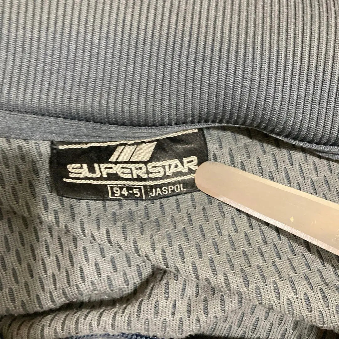 Chaqueta deportiva Mizuno Superstar de los años 90, talla L, gris, B2109