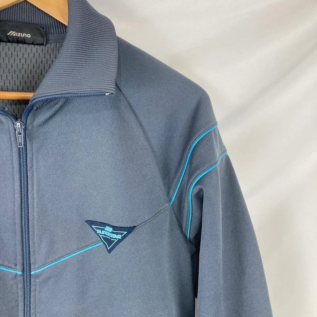 90s Mizuno Superstar Track Jacket L Gray B2109