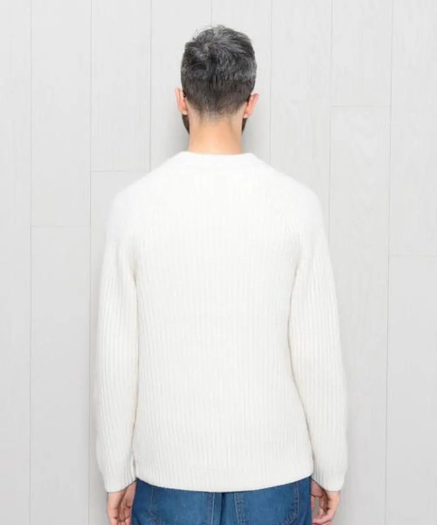 BEAUTY&YOUTH Crew Neck Knit HCASHMERE RIB