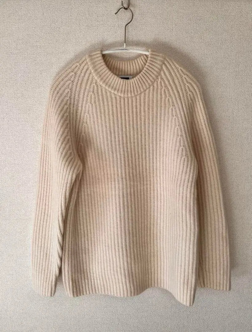 BEAUTY&YOUTH Crew Neck Knit HCASHMERE RIB