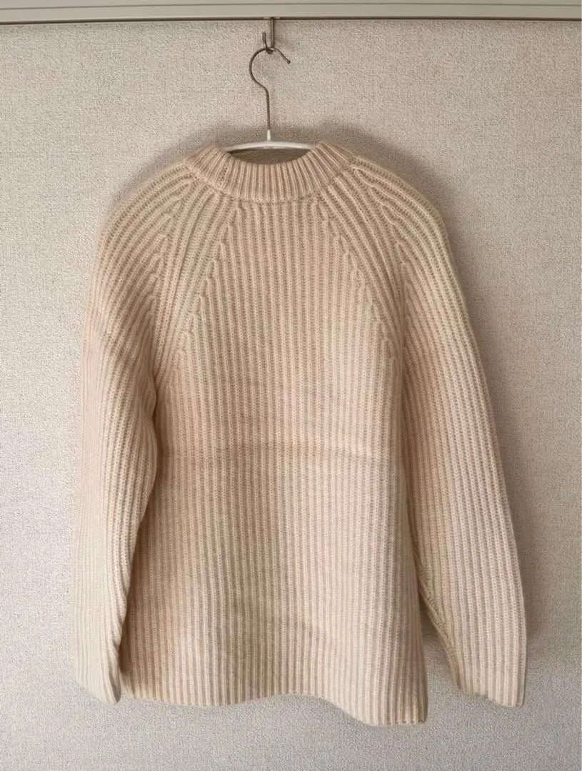 BEAUTY&YOUTH Crew Neck Knit HCASHMERE RIB