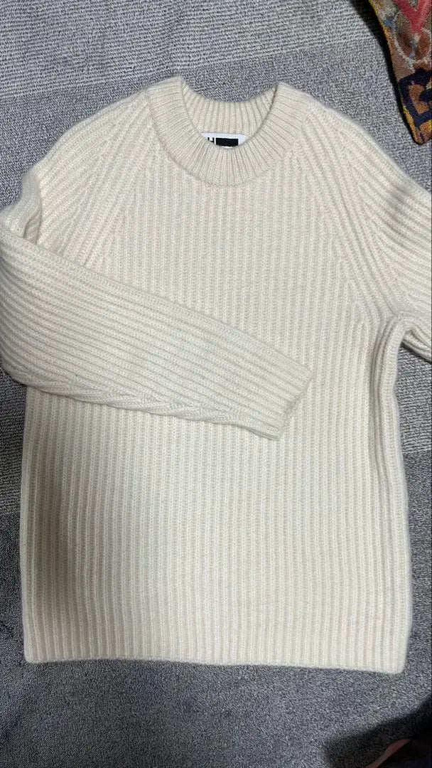 BEAUTY&YOUTH Crew Neck Knit HCASHMERE RIB