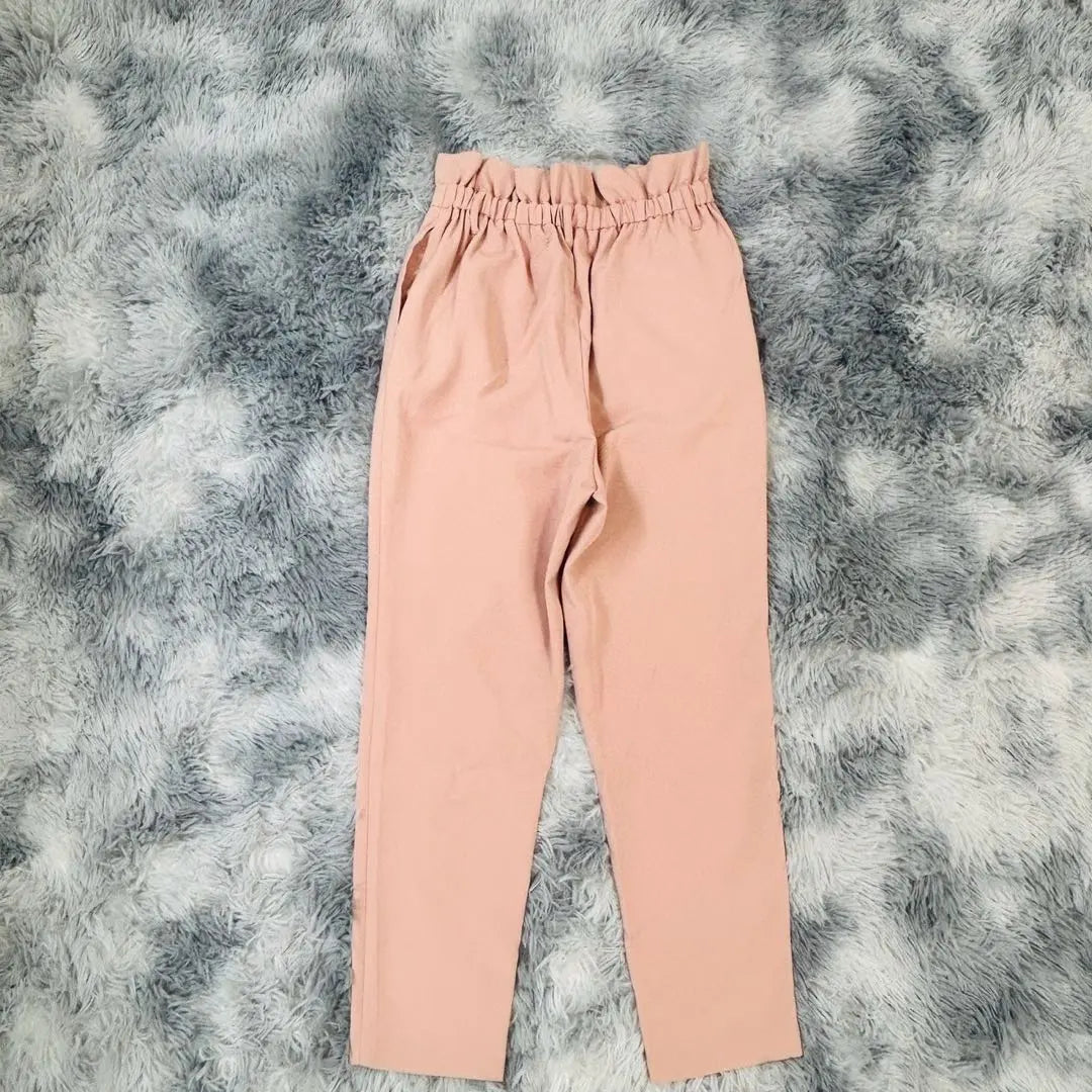 GU (M) High Waist Tapered Pants Waist Ruffles