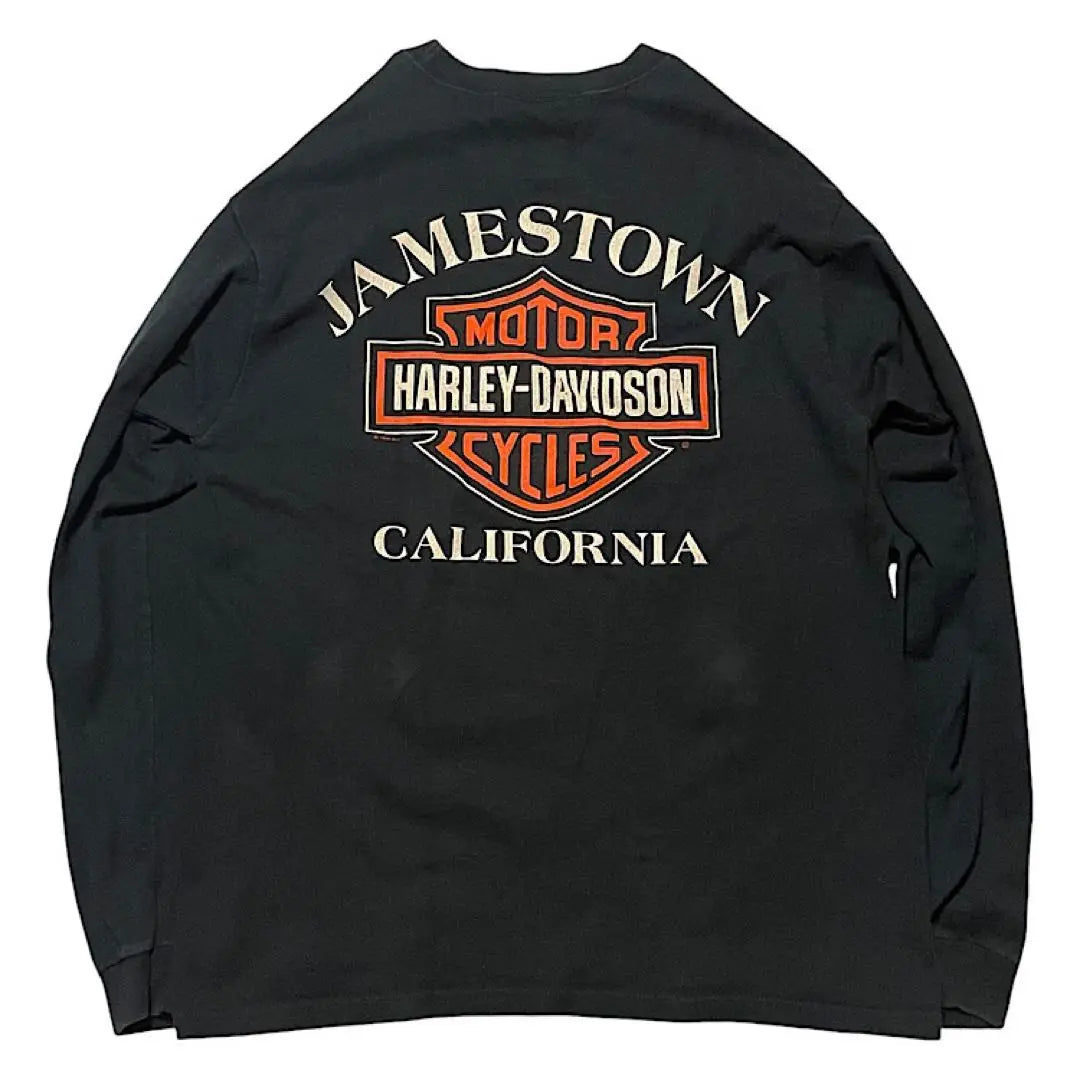 Harley Davidson de los 90 Harry Styles con camiseta vintage Ron T | Años 90