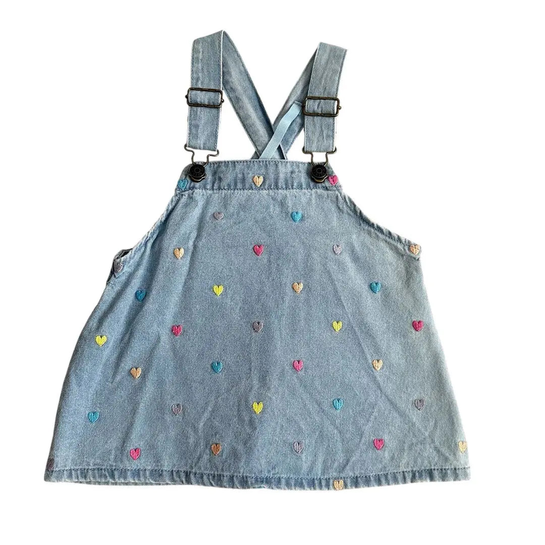 Shimamura Littleweekend Denim Dress Jumper Skirt