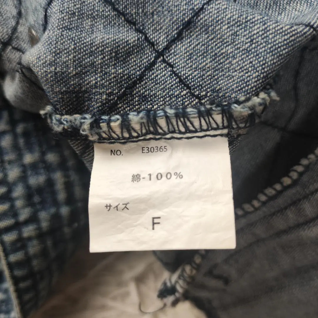 [Ghost of Harem Denim Jacket Riders Double Blue F]