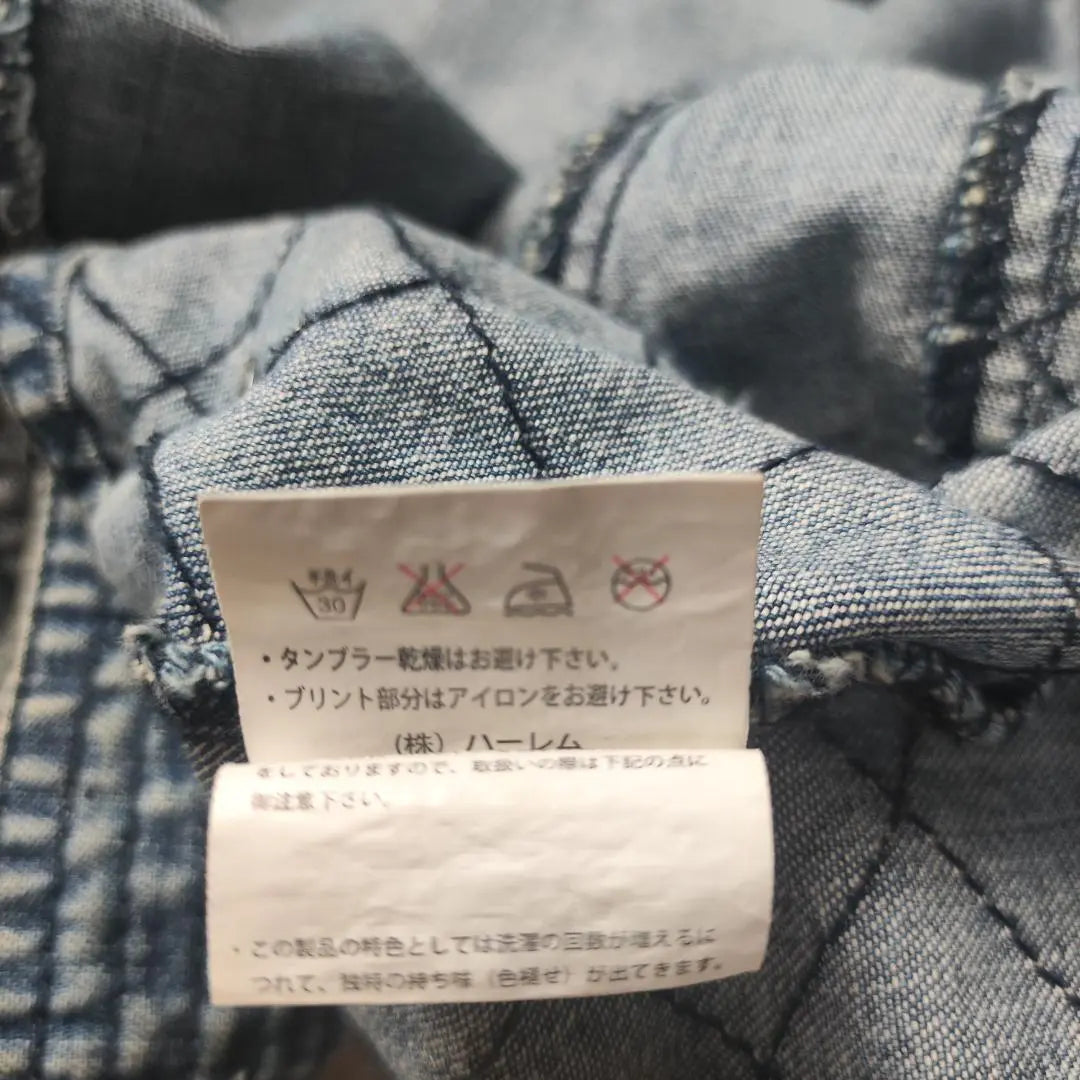 [Ghost of Harem Denim Jacket Riders Double Blue F]