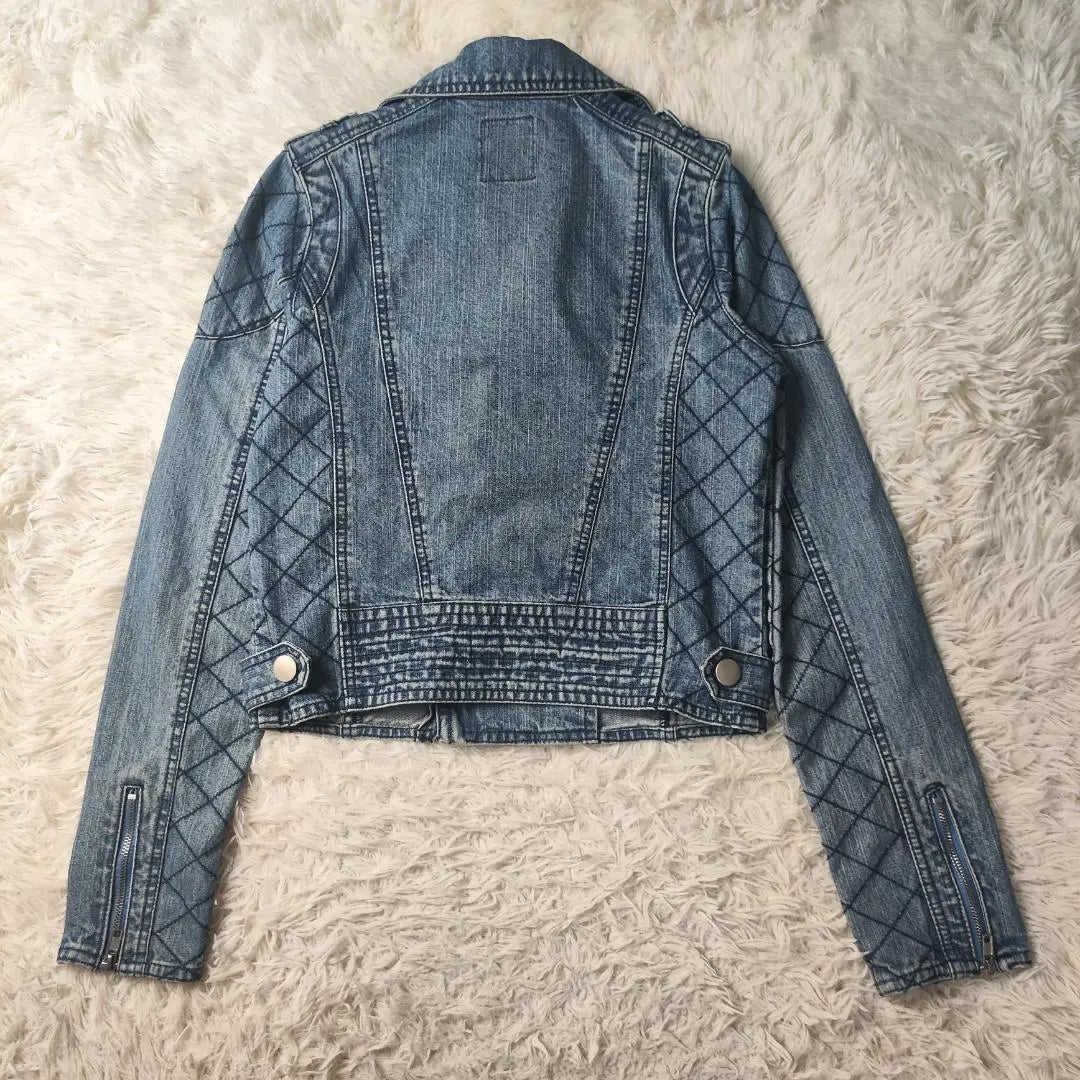 [Ghost of Harem Denim Jacket Riders Double Blue F]