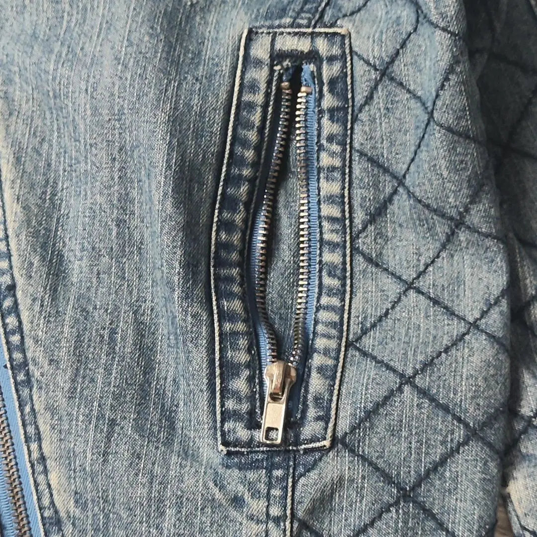 [Ghost of Harem Denim Jacket Riders Double Blue F]