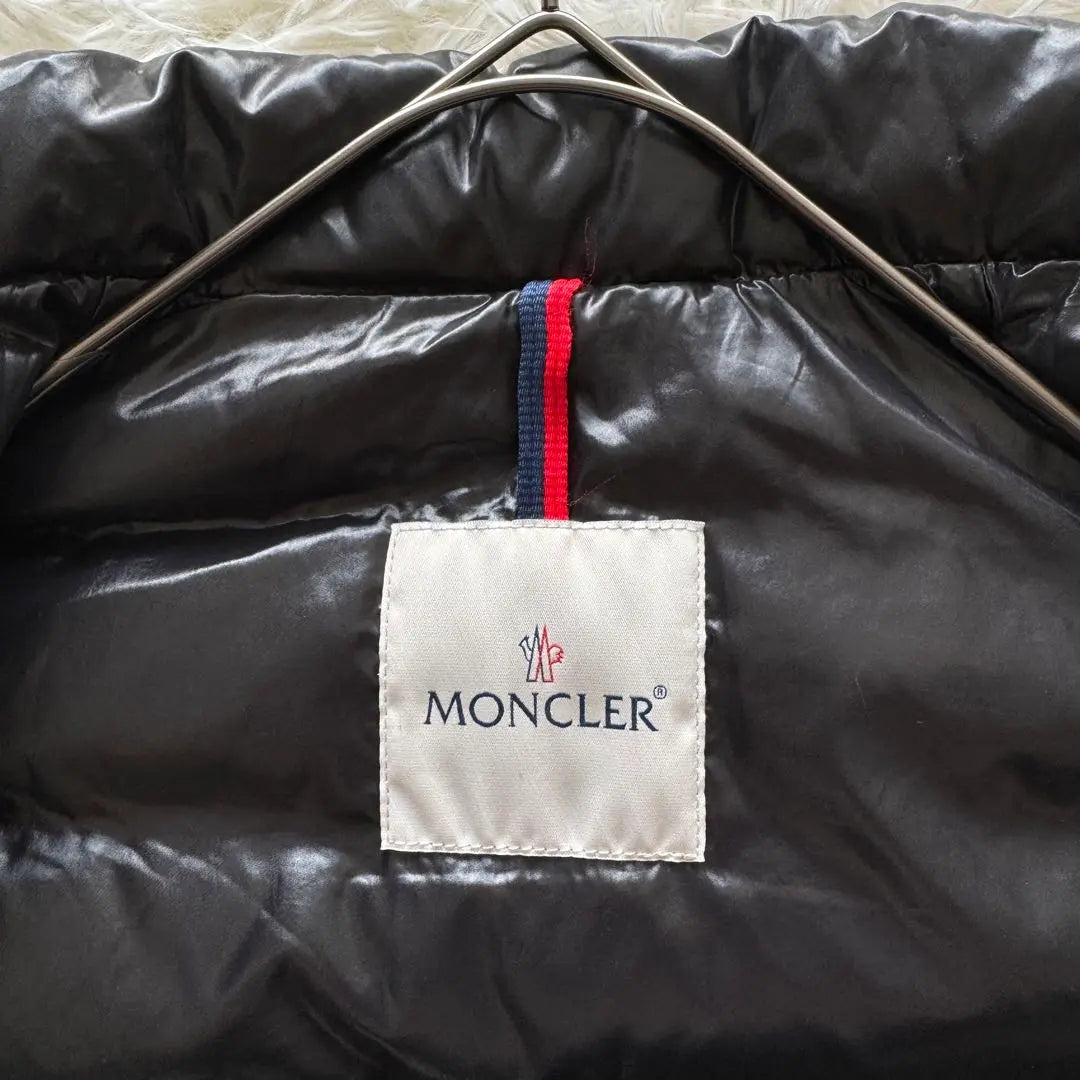 [Moncler] Chaleco de plumas GHANY GILET Negro 0 Recubrimiento de logotipo