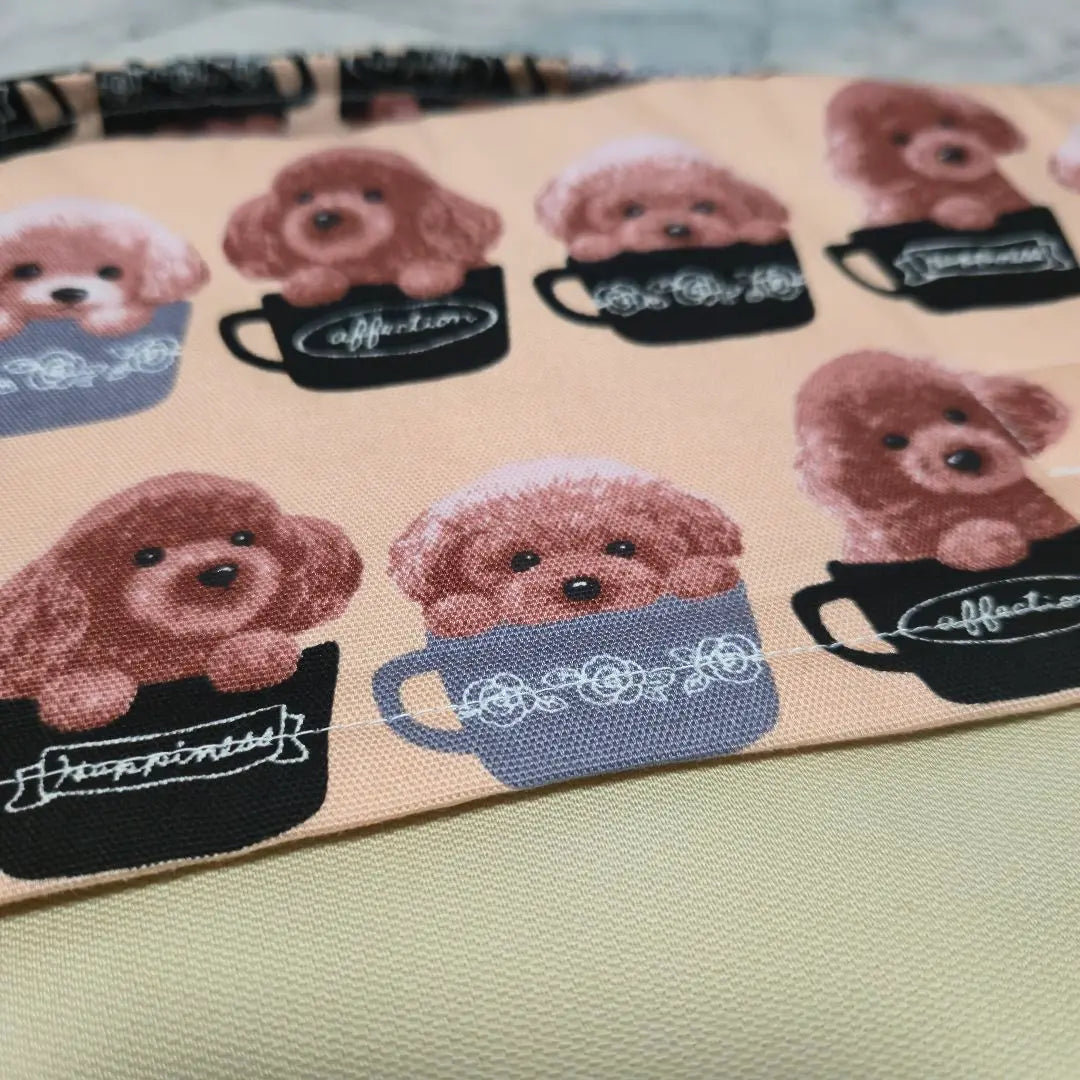 Funda de capucha para prevención de desastres, para perro, caniche, taza, color beige y marrón