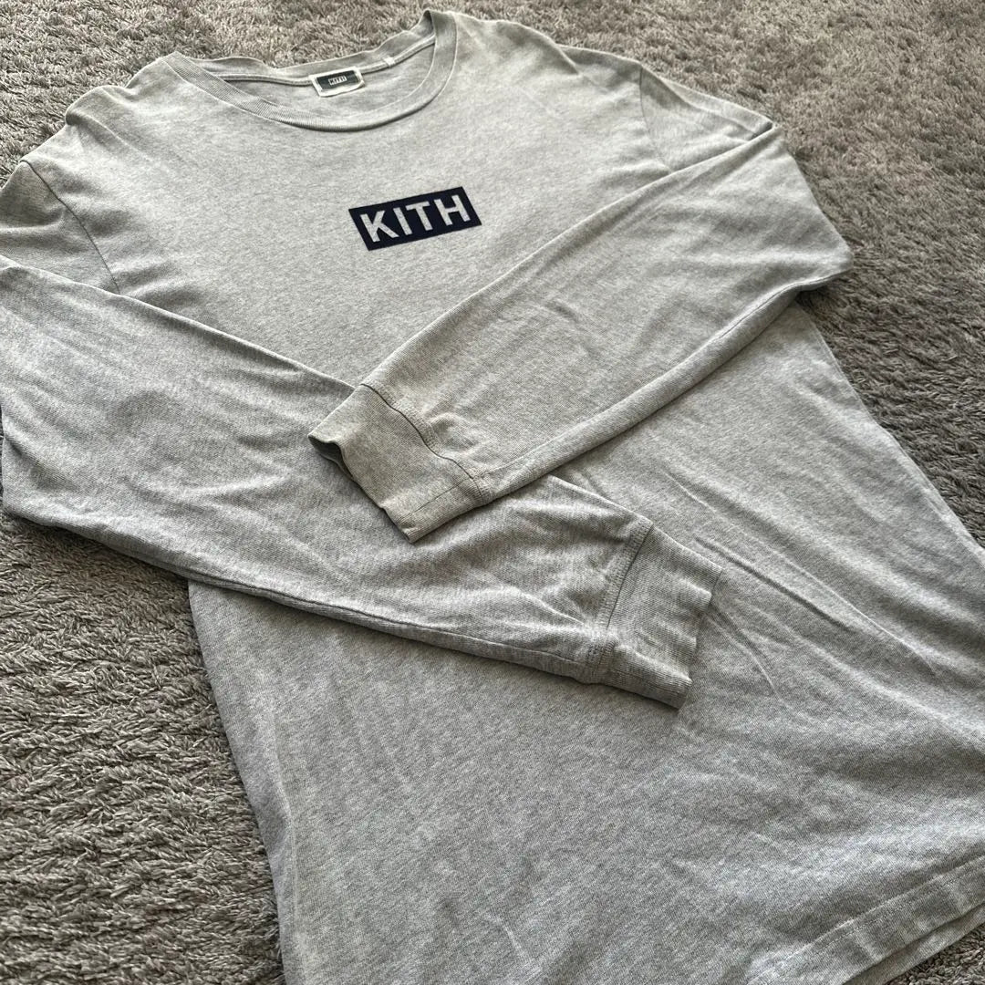 Genuine beautiful goods [KITH] ★ Kiss ￼ ★ Ron T ★ T -shirt ★ Tops ★ Long -sleeved cut -and -sew | 正規美品【KITH】★キス￼★ロンT★Tシャツ★トップス★長袖カットソー