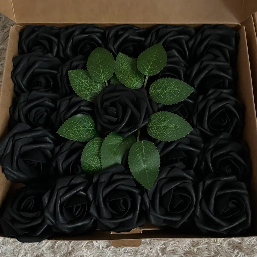 ⭐️Nuevas cabezas de flores de rosas artificiales Mini flores falsas 50 piezas para bodas