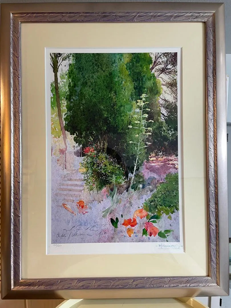 Trenz Llado [Defra] Lithograph with daughter's signature