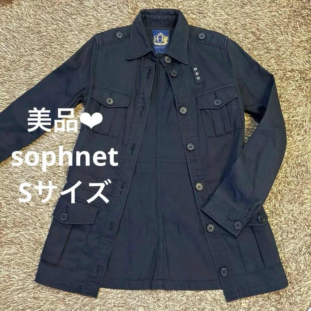 [Beauty] SOPHNET. Ladies Long Sleeve Long Shirt Jacket Black S