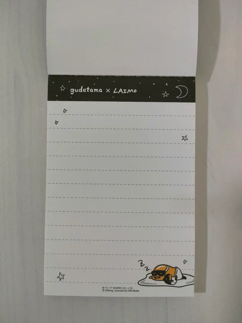 Only one item! Only for Taiwan ☆ Gudetama Notepad, Brand new, unused, 1 book, 130 rose memos