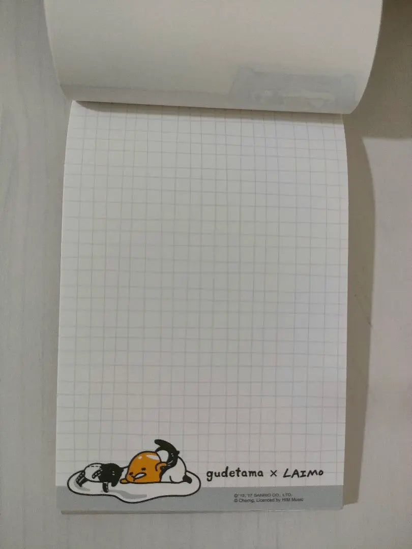 Only one item! Only for Taiwan ☆ Gudetama Notepad, Brand new, unused, 1 book, 130 rose memos