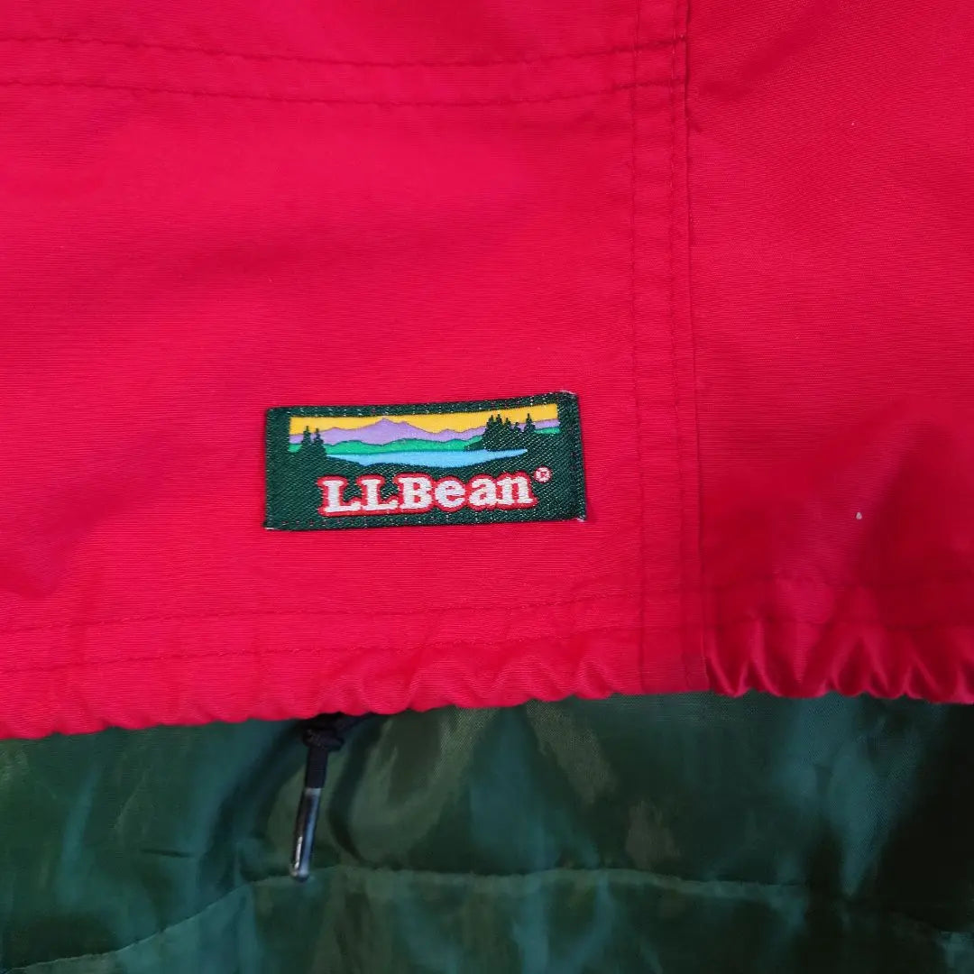 LLBean 90s USA hizo parka anorak de nailon