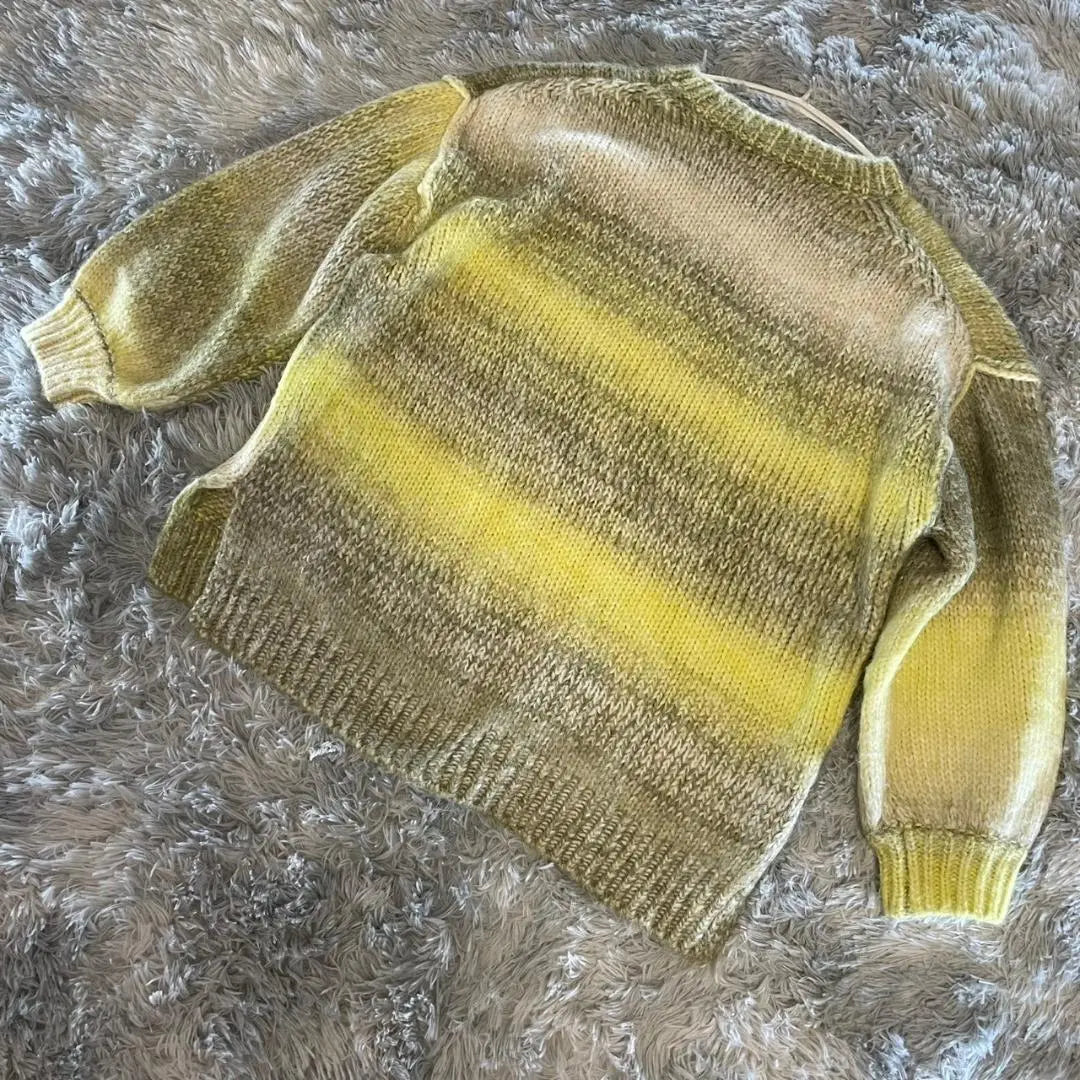 ✨Good condition✨ LOWRYS FARM Gradient knit Yellow L